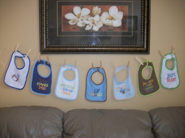 decorate a bib baby shower